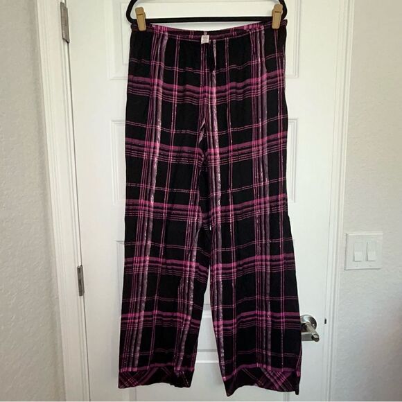 Victoria’s Secret Button Front Long Sleeve Drawstring Pajama Loungewear Pant Set - Picture 7 of 9